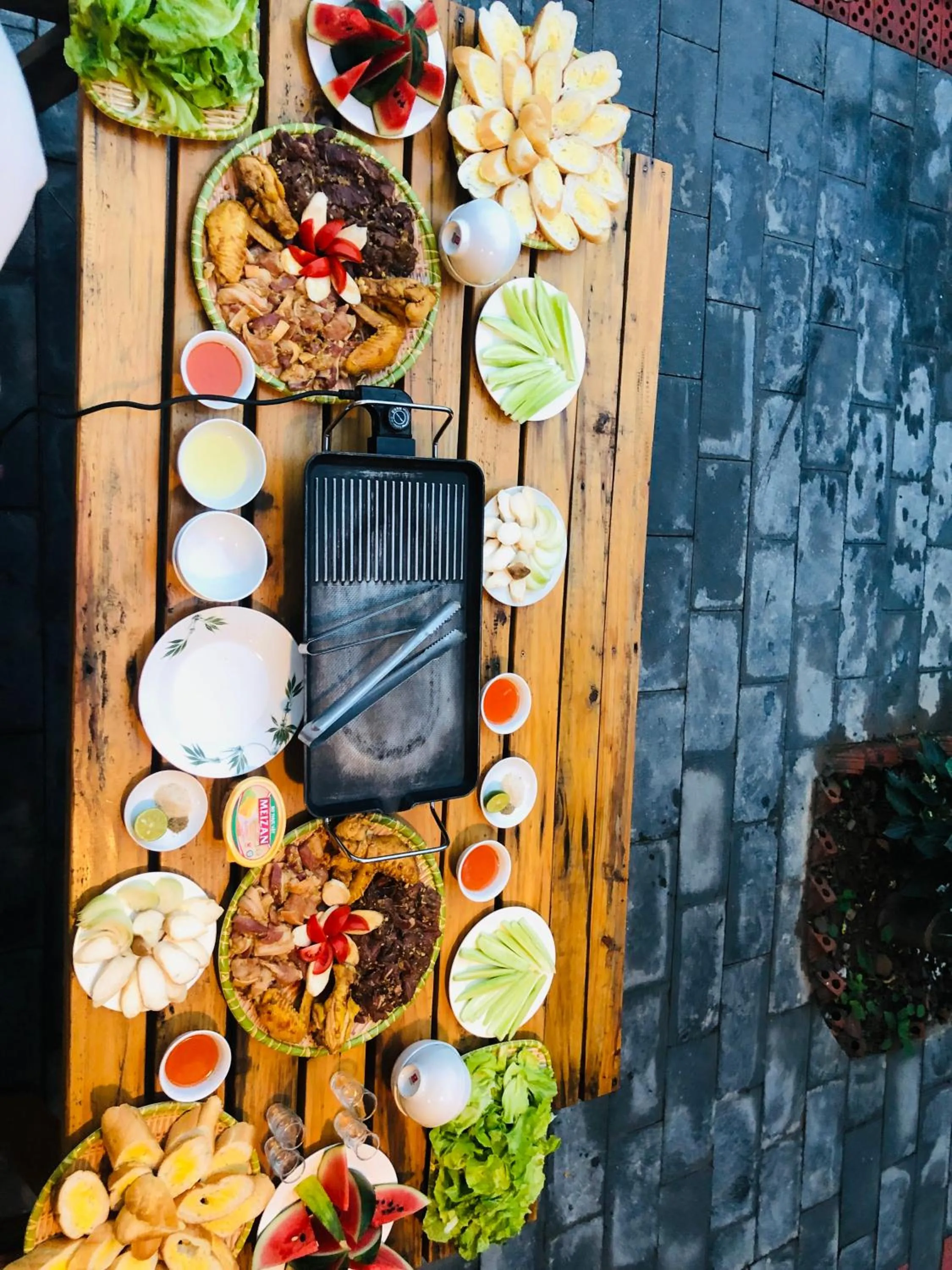 Dining area in Ninh Binh Greenland Homestay