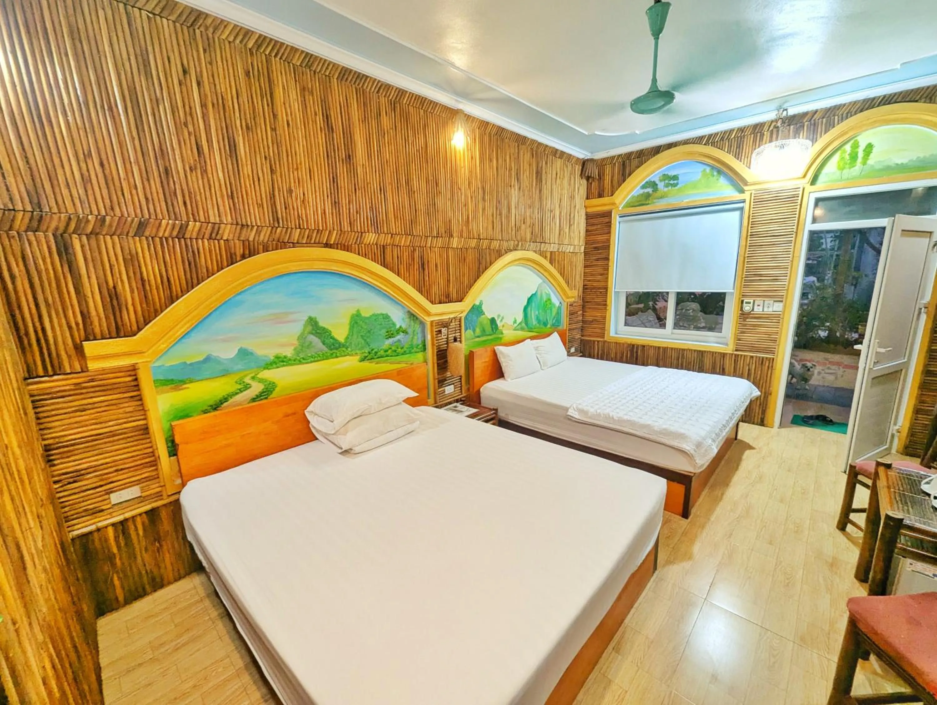 Bed in Ninh Binh Greenland Homestay