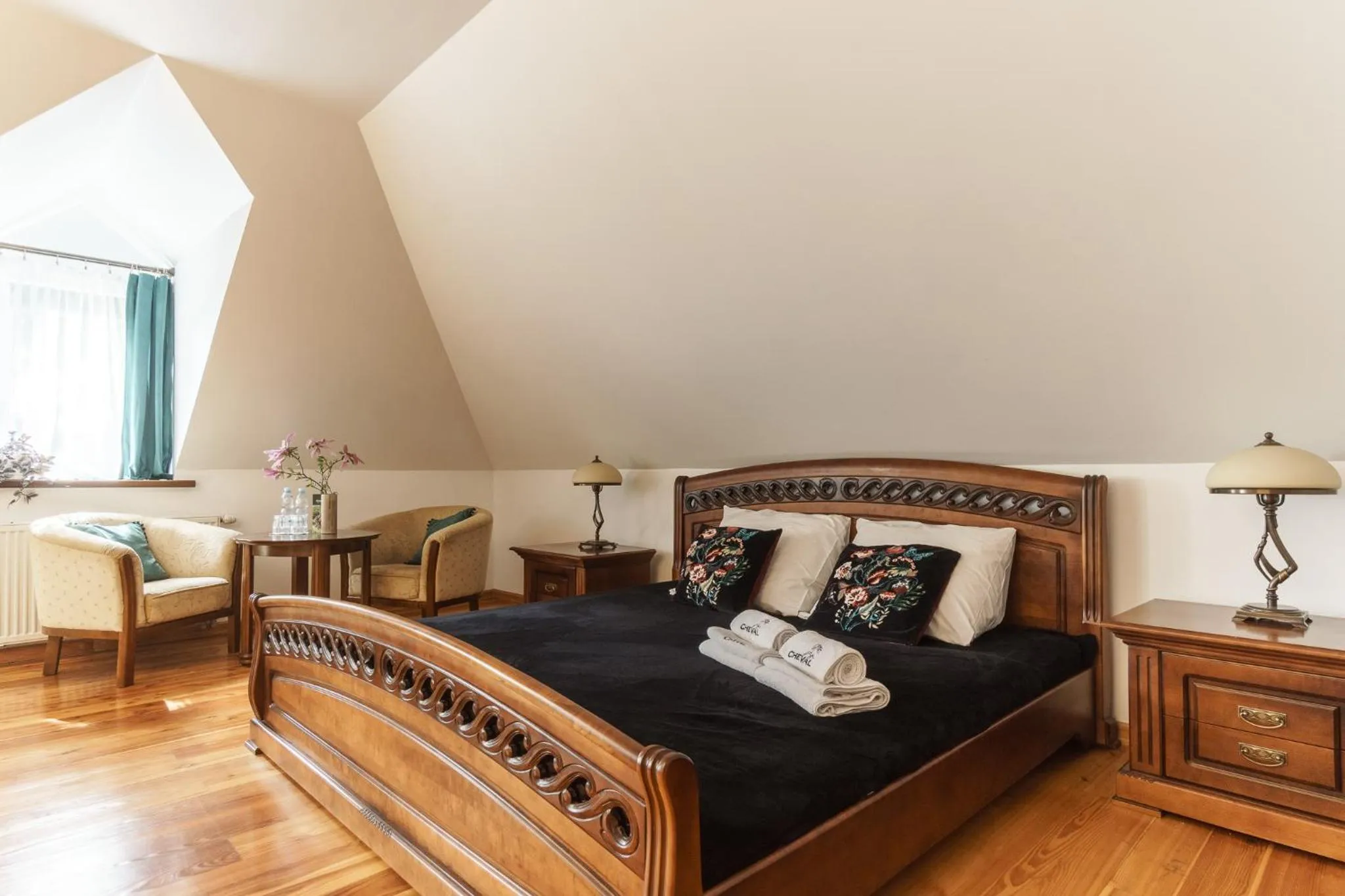 Bed in Apartamenty w Dworku Cheval