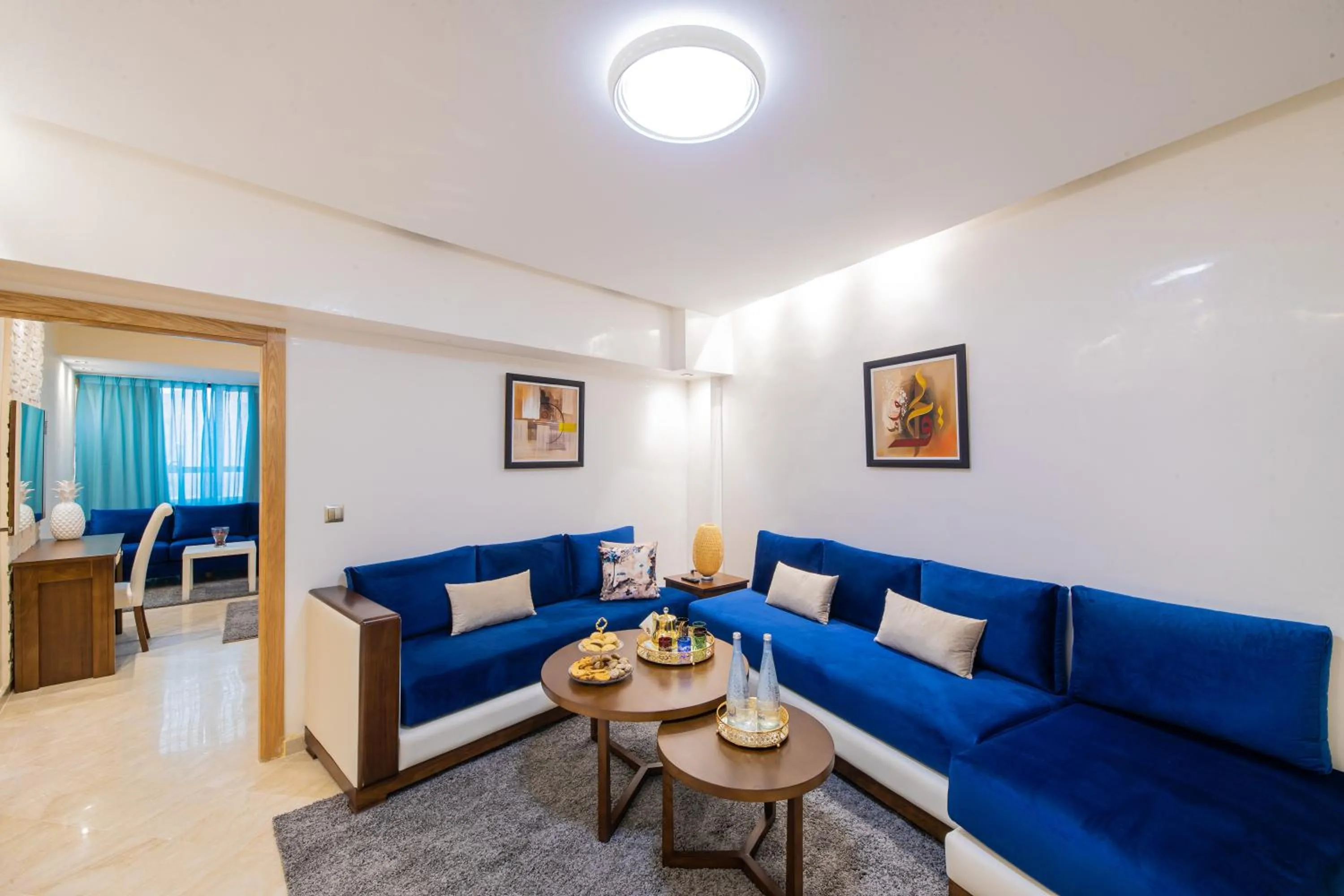 Living room in Appart-hotel Marrakech Inn