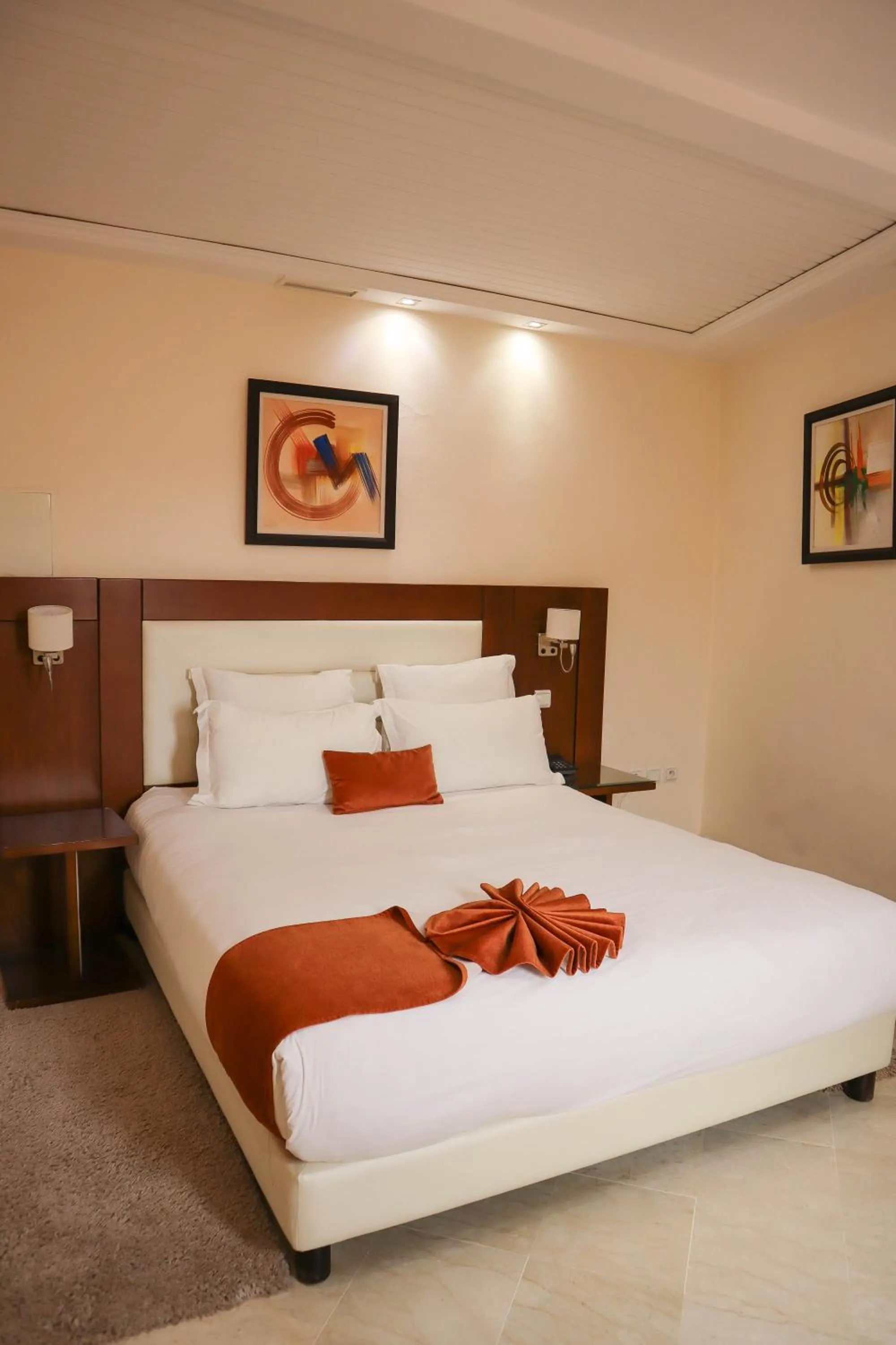 Bedroom, Bed in Appart-hotel Marrakech Inn