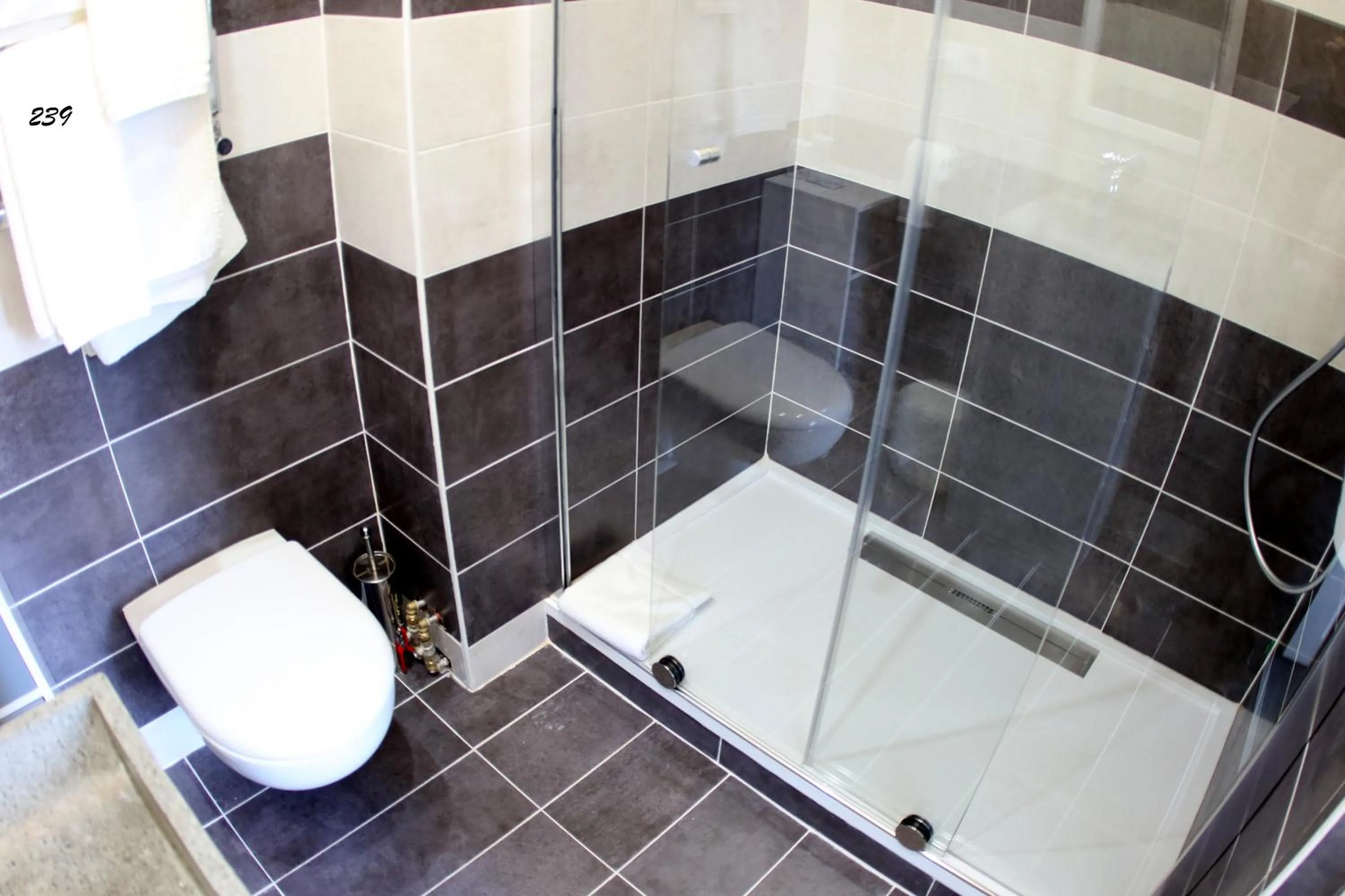 Shower in Hotel de la Basilique