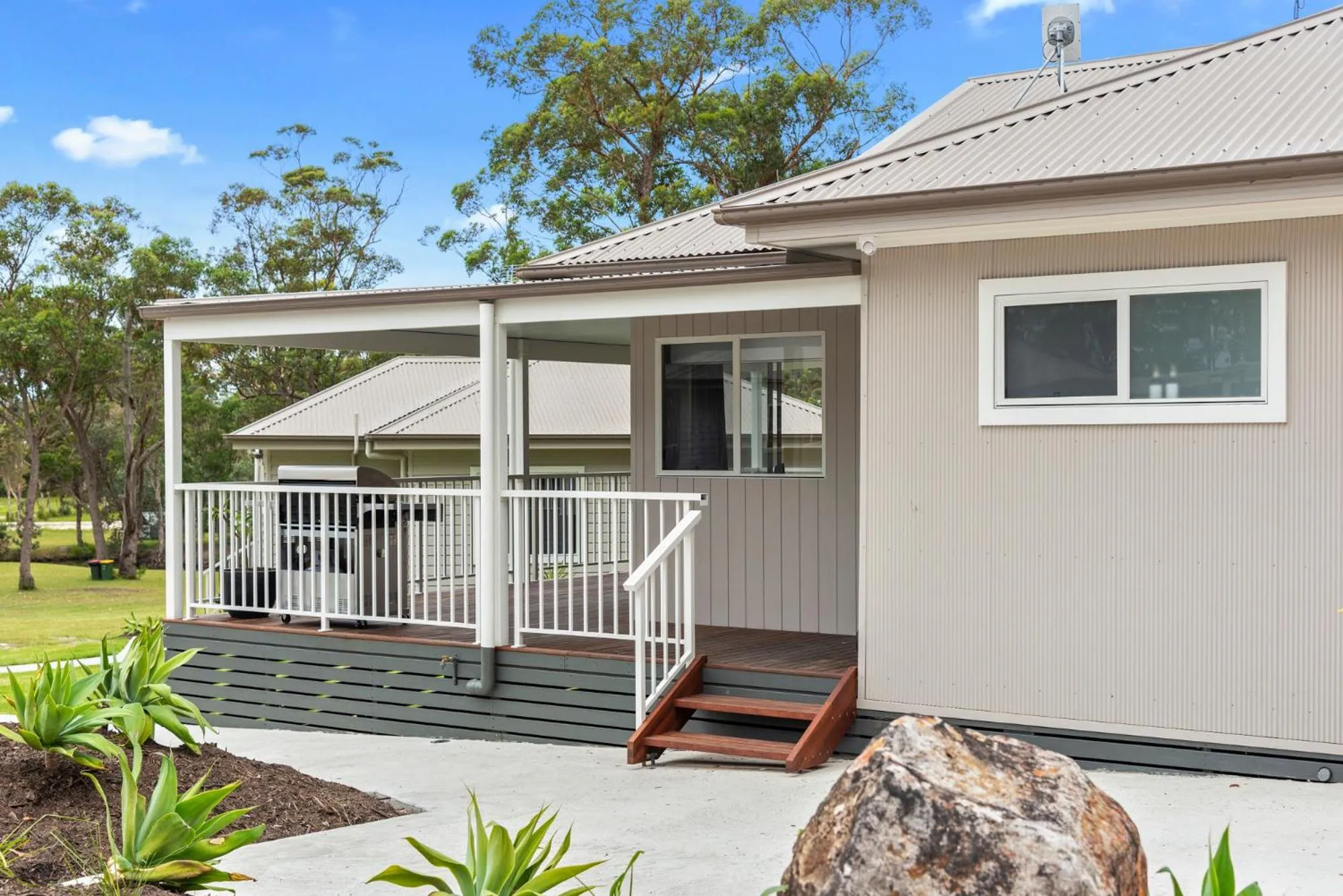 Property building in The Leaning Oak Holiday Lifestyles - Lake Conjola