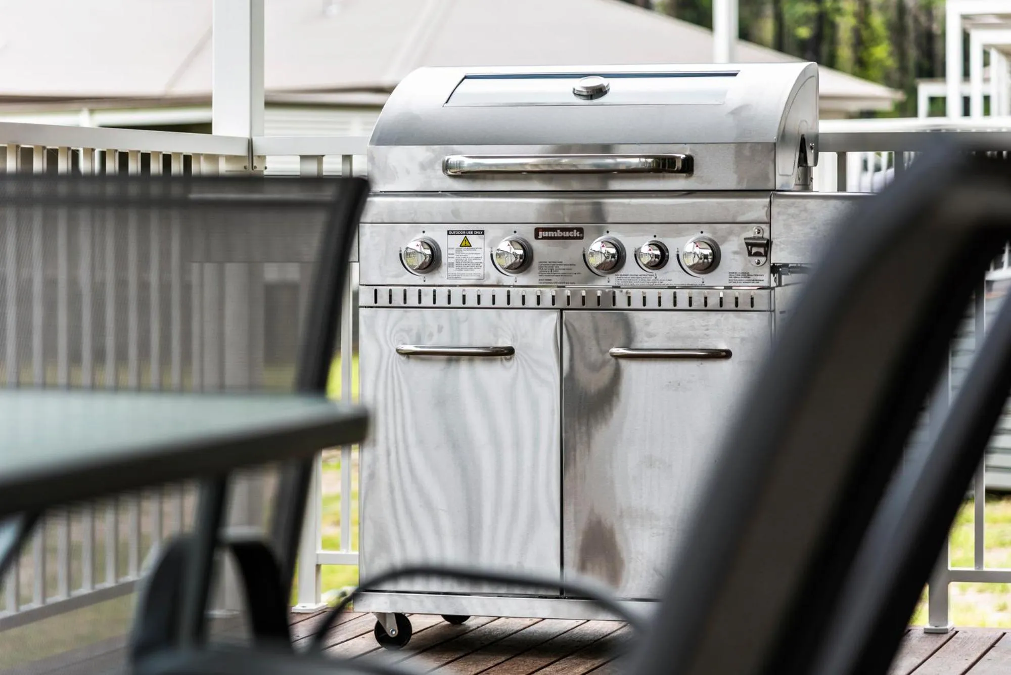 Patio in The Leaning Oak Holiday Lifestyles - Lake Conjola