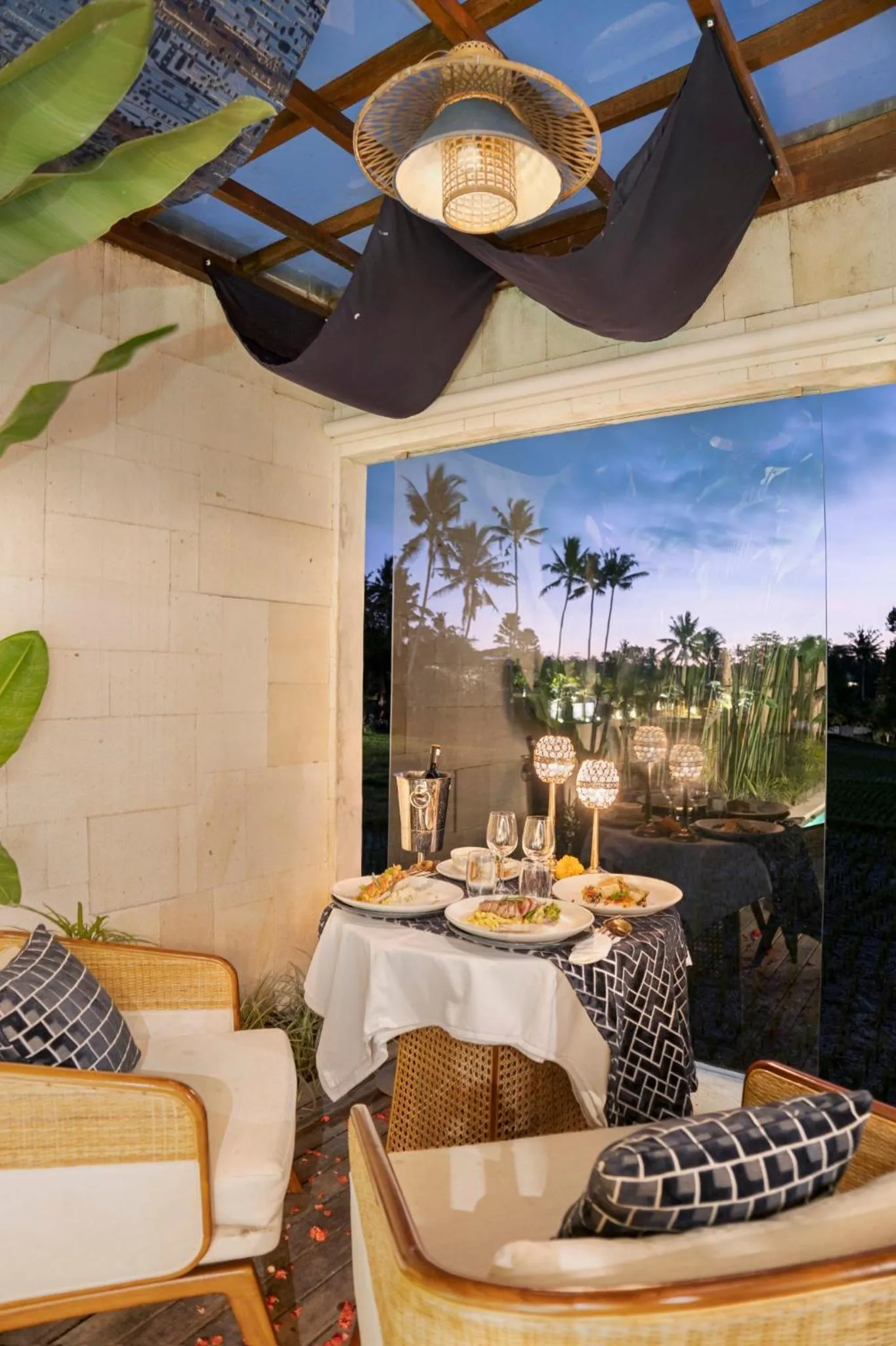 Dinner in Asvara Villa Ubud by Ini Vie Hospitality