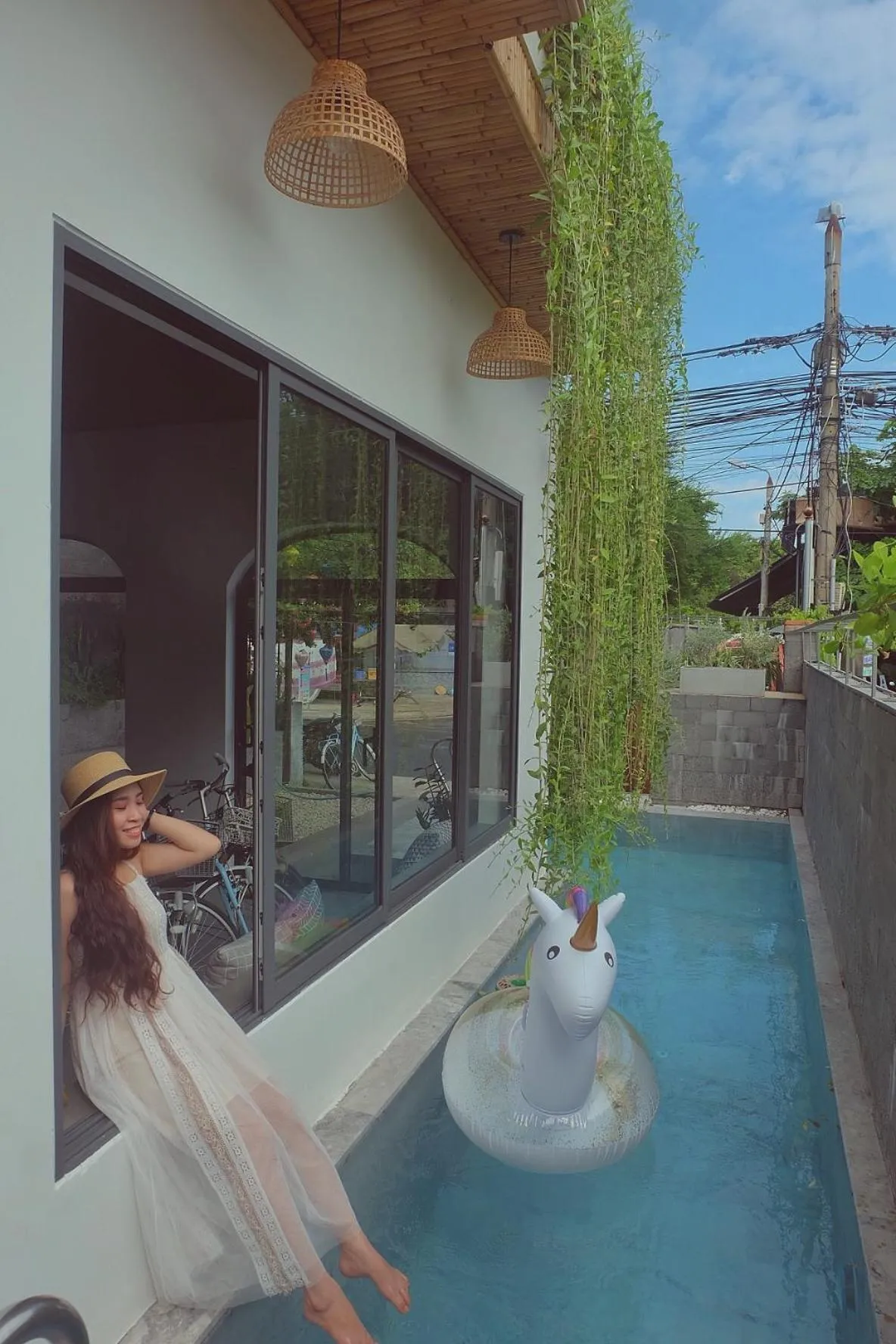 Swimming pool in The 1993 Homestay