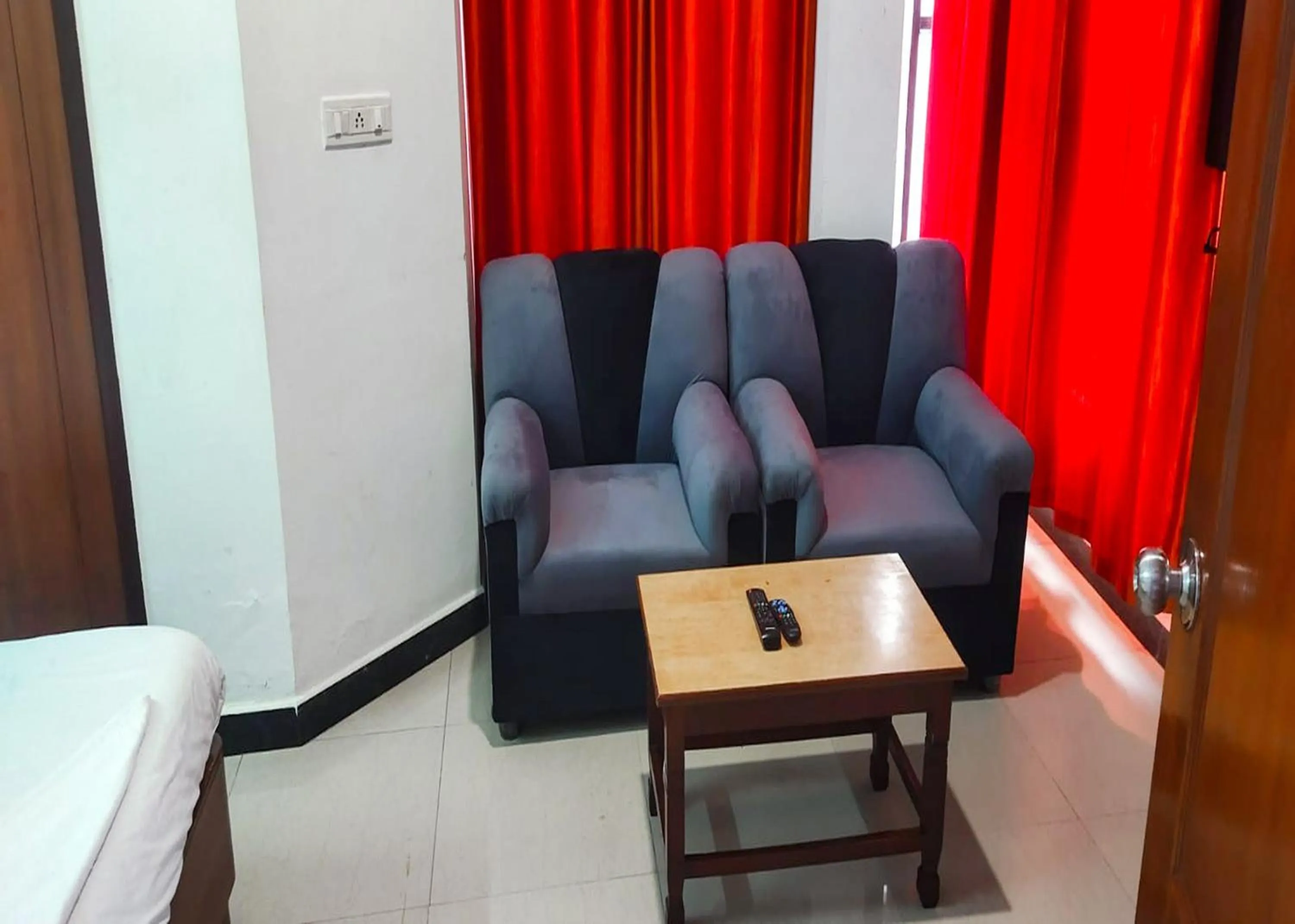 Seating area in Hotel Champion Inn near Yeswantpur Junction Railway Station