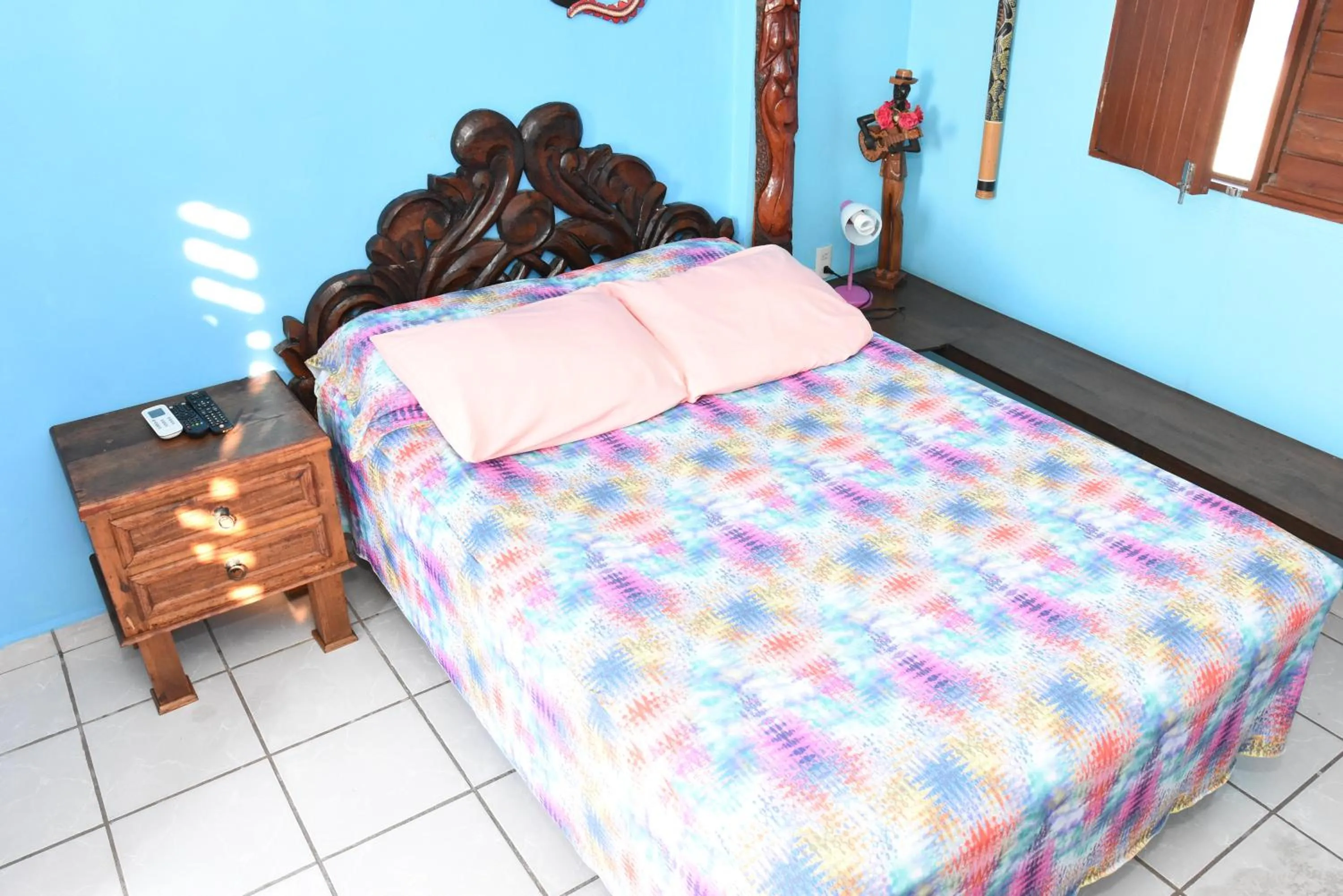 Bedroom, Bed in Cancun Guest House 4 Terrace Tub