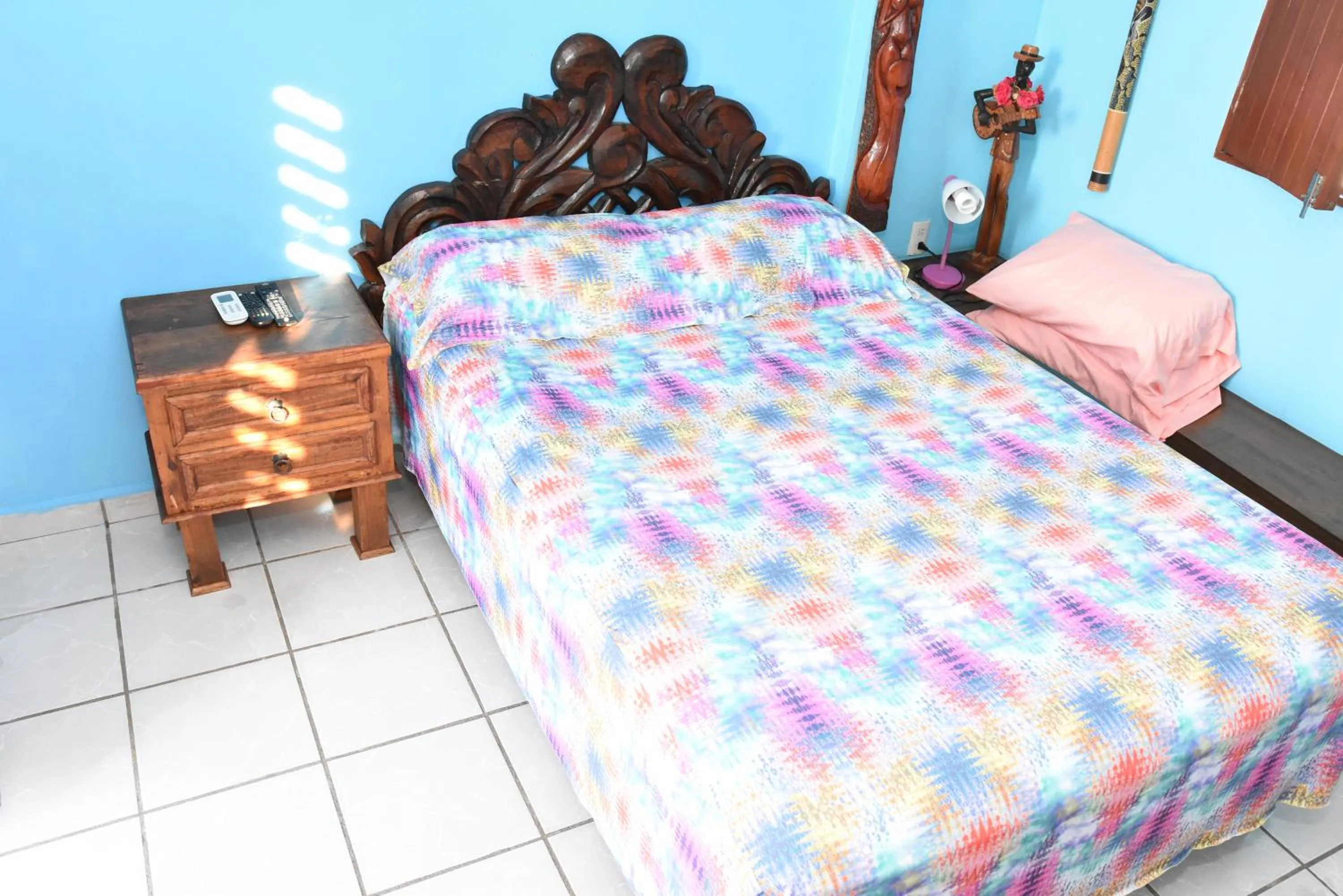 Bedroom, Bed in Cancun Guest House 4 Terrace Tub