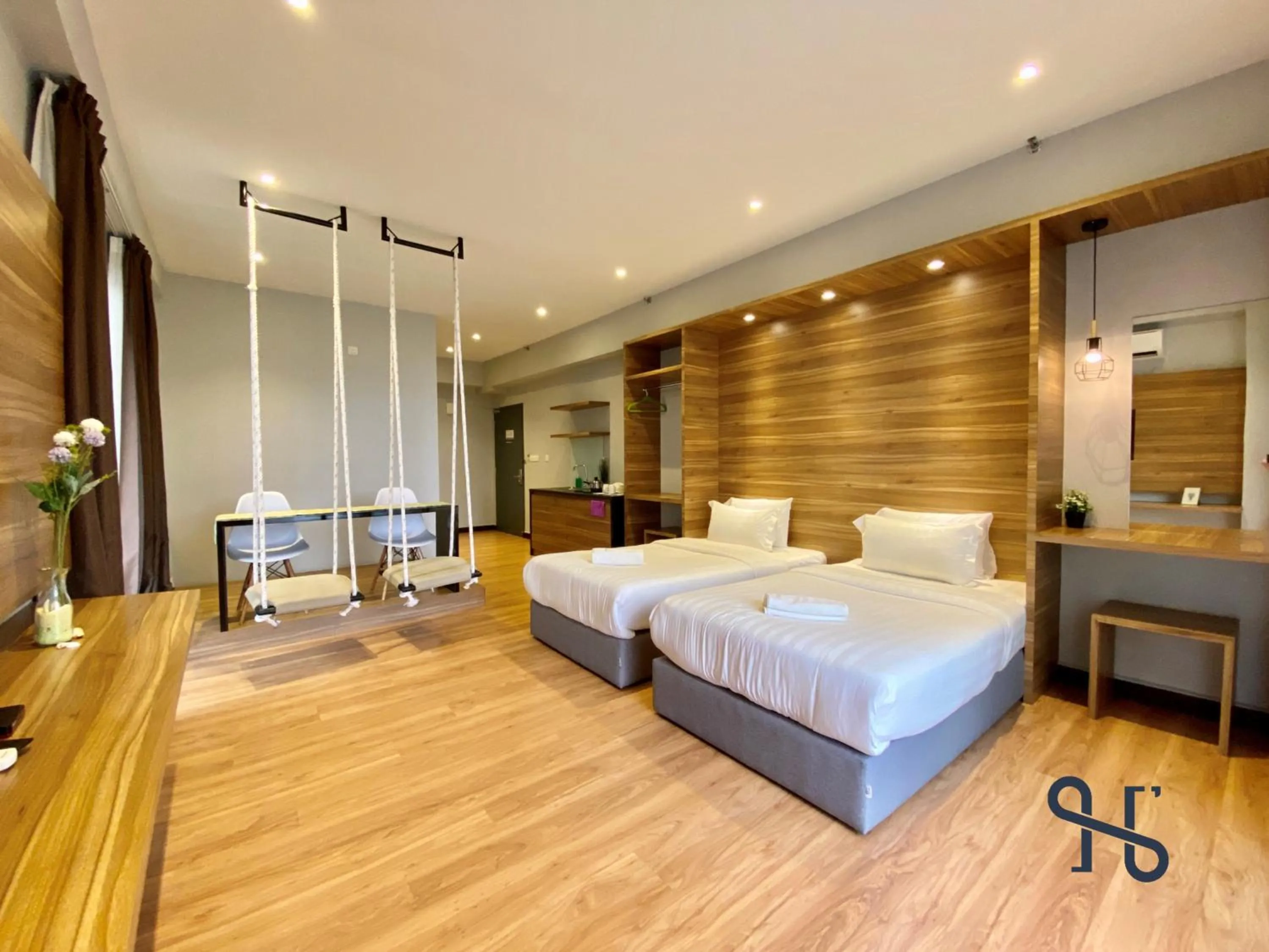 Photo of the whole room, Bed in Homesuite' Home at Aeropod SOVO