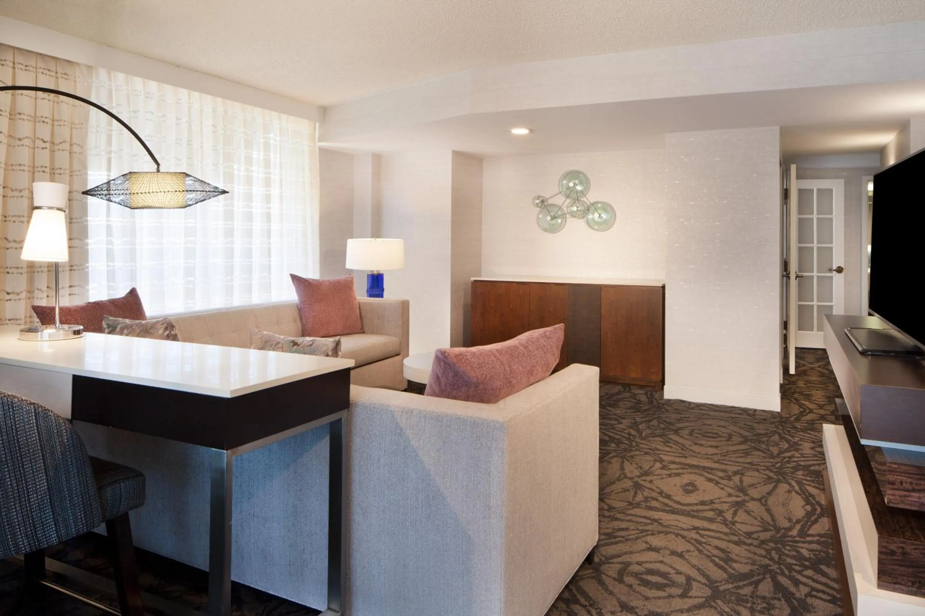 Living room in The Westin Princeton at Forrestal Village