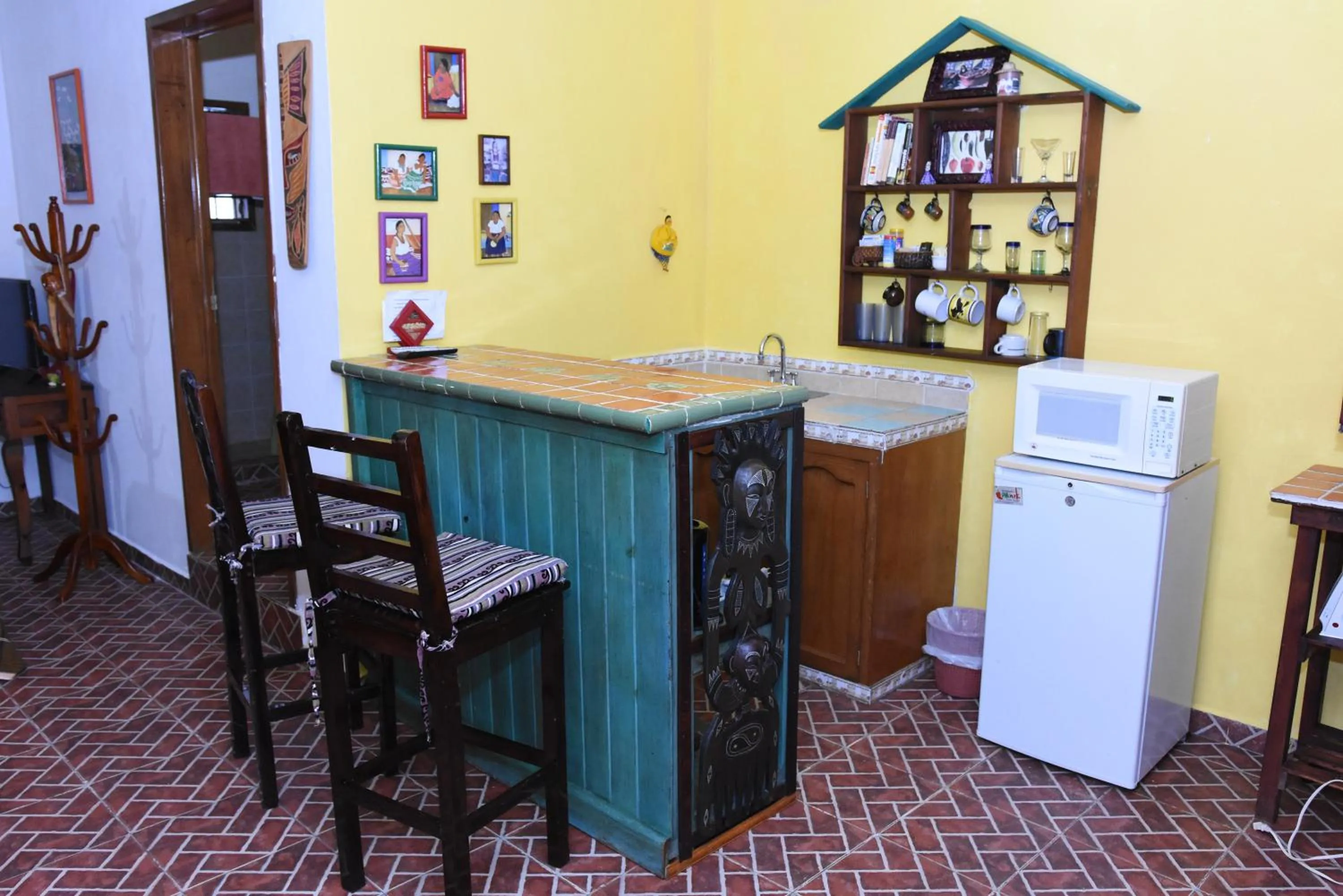 kitchen in Cancun Guest House 2