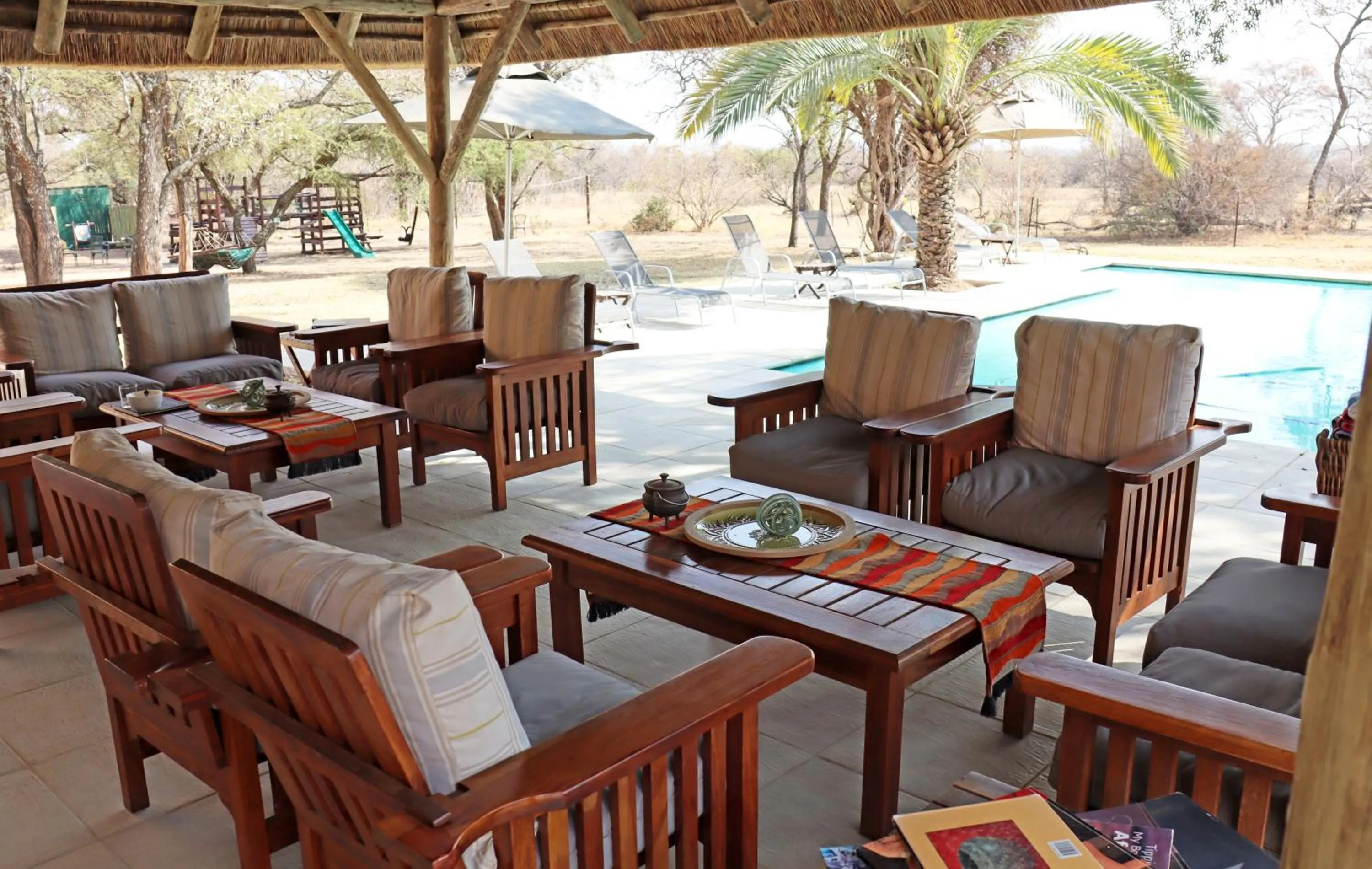 Patio in Mziki Safari Lodge
