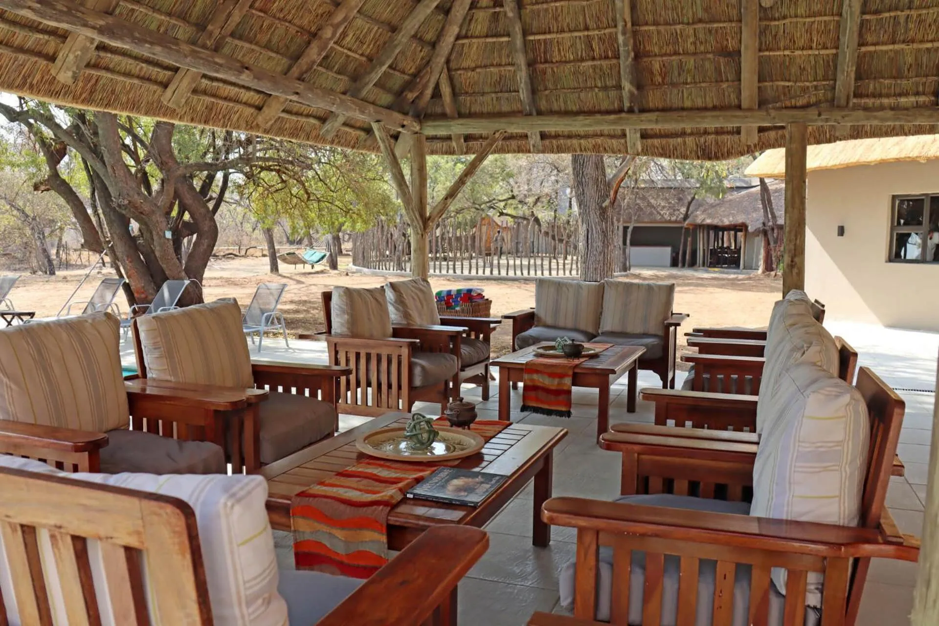 Patio in Mziki Safari Lodge