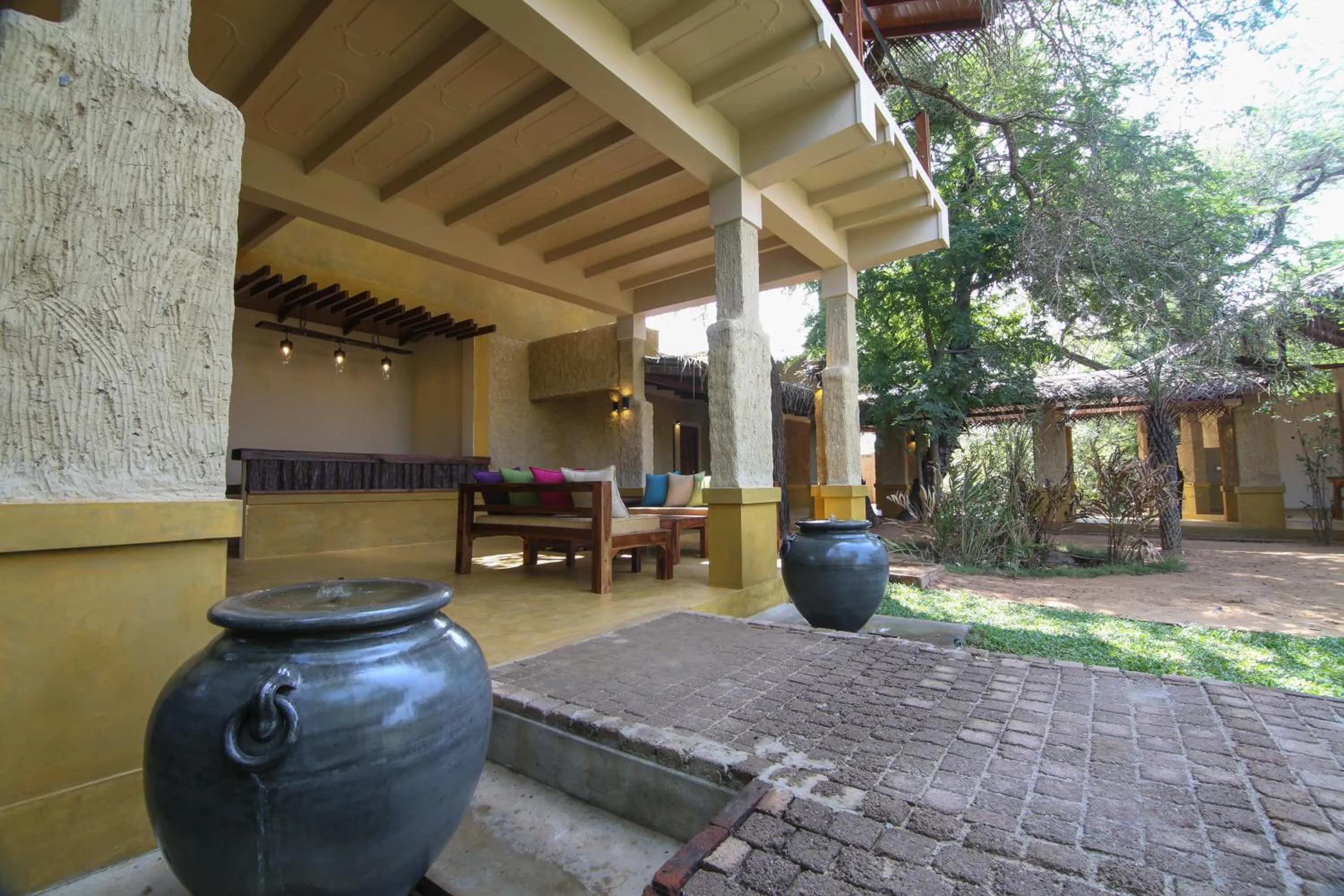 Patio in Cloud Nine Lanka Resort Wilpattu