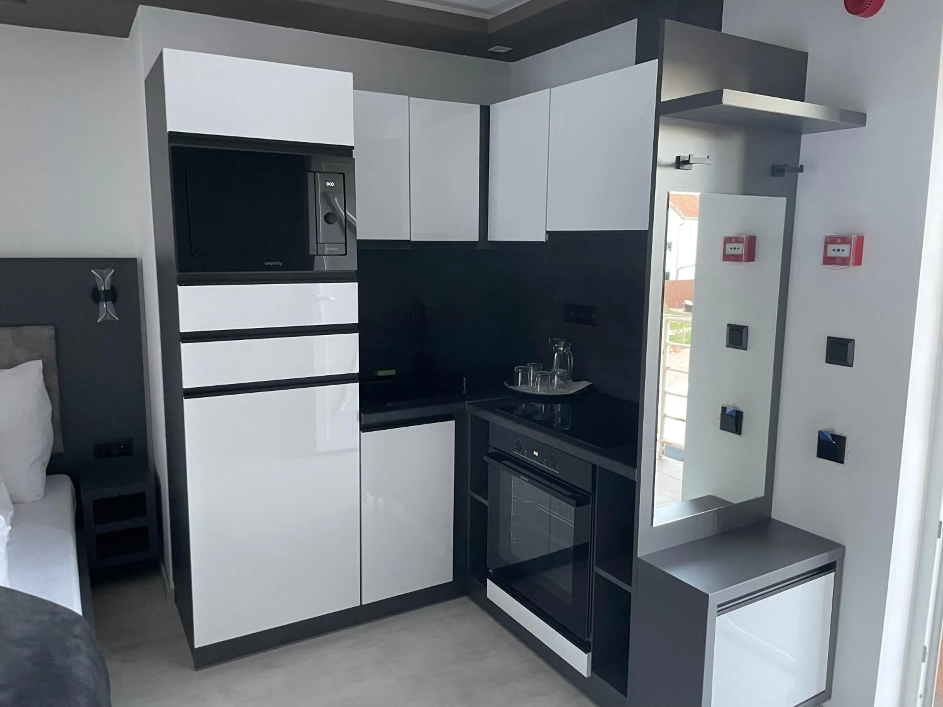 Kitchen or kitchenette in Hotel Pálma