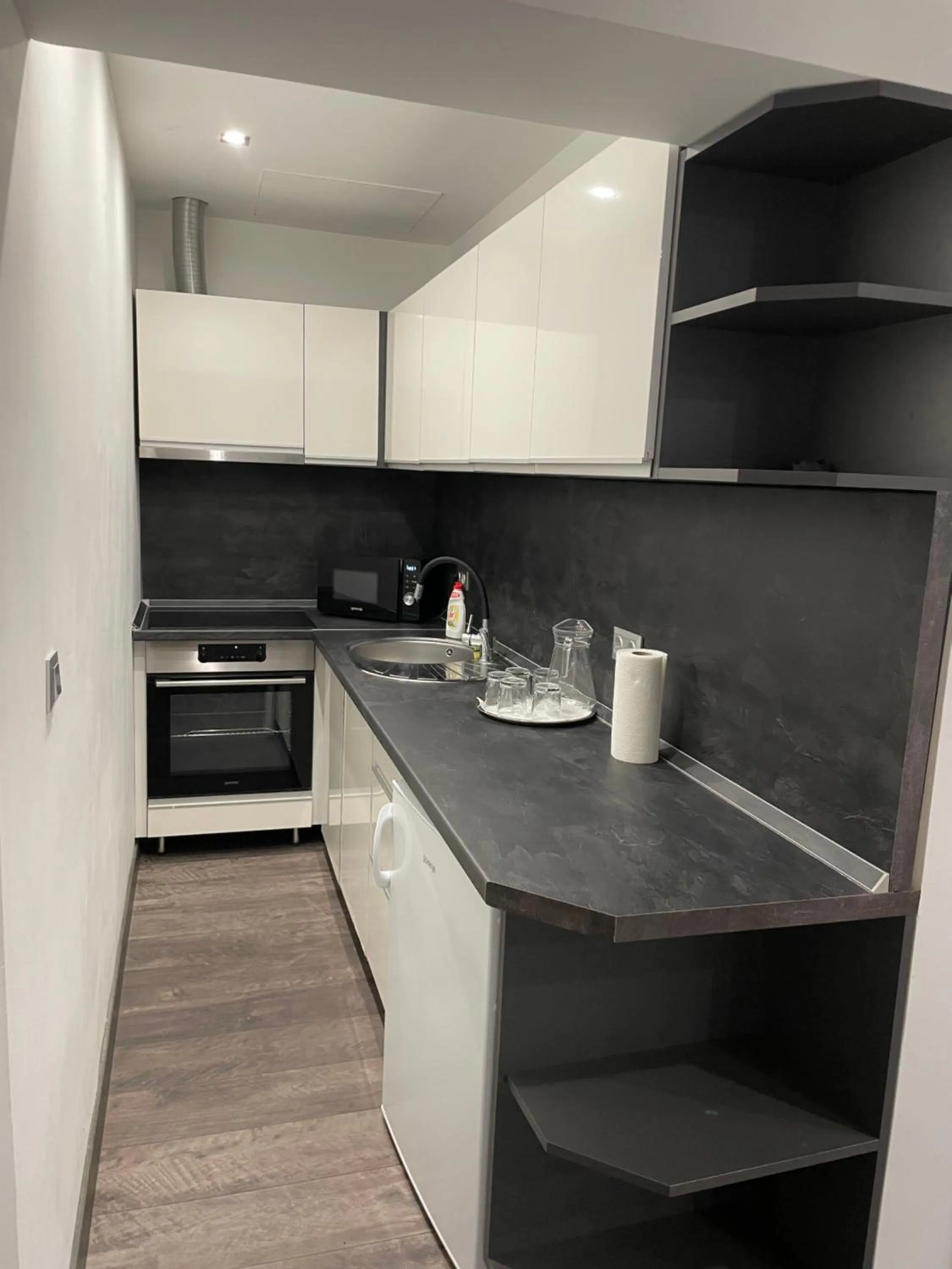 Kitchen or kitchenette in Hotel Pálma