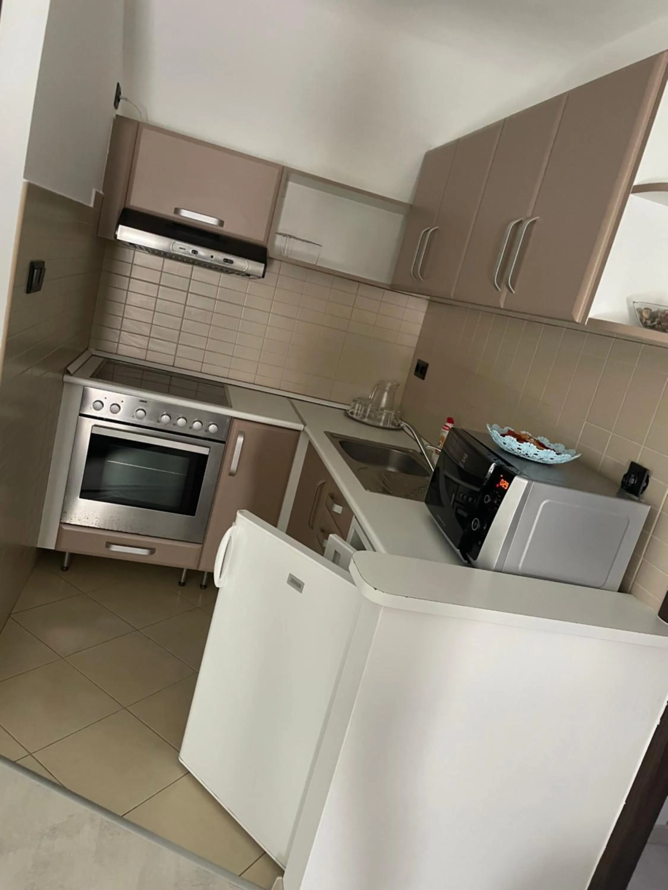 Kitchen or kitchenette in Hotel Pálma