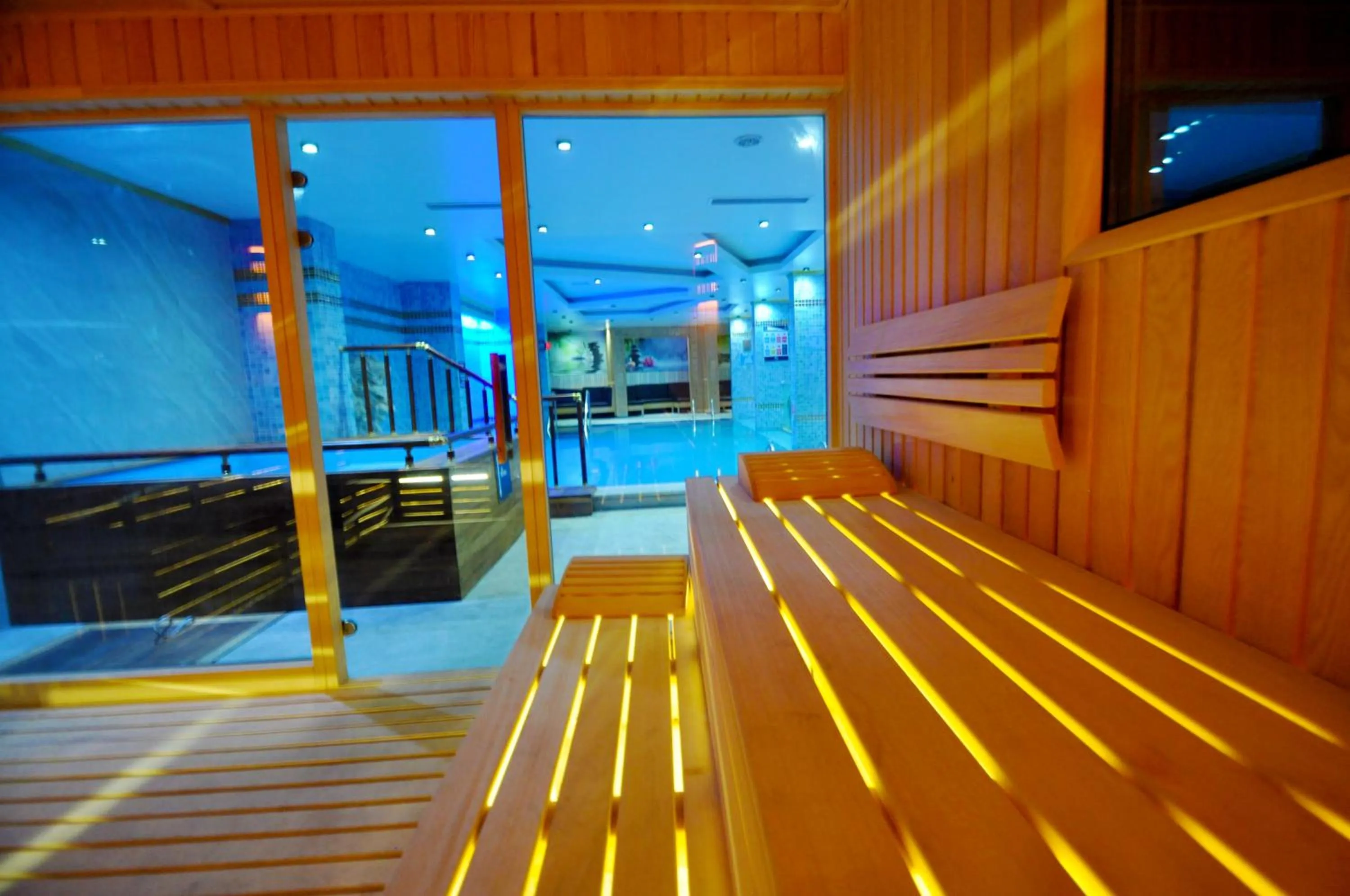 Sauna in Black Bird Thermal Hotel & SPA