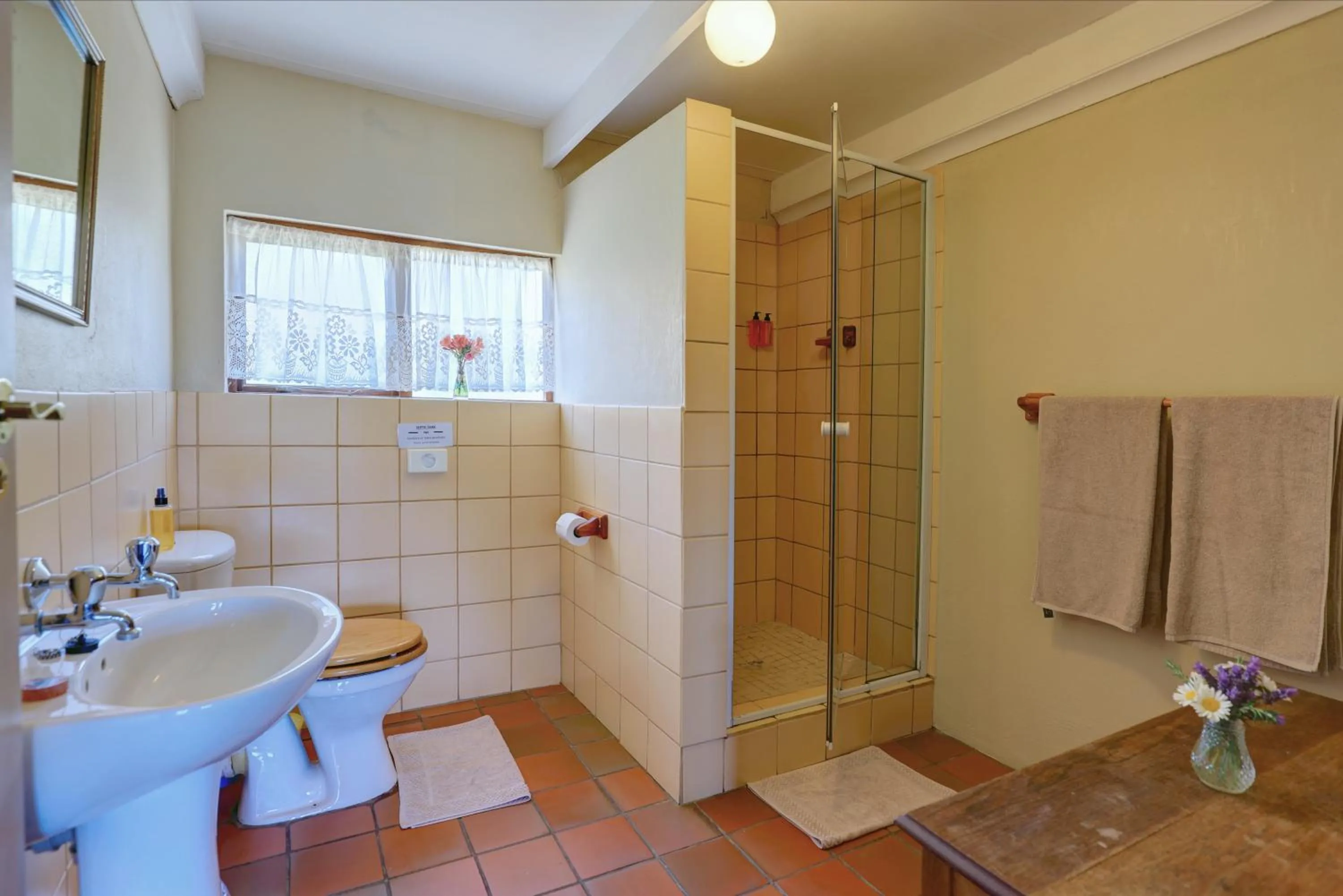 Bathroom in Over The Mountain Guest Farm