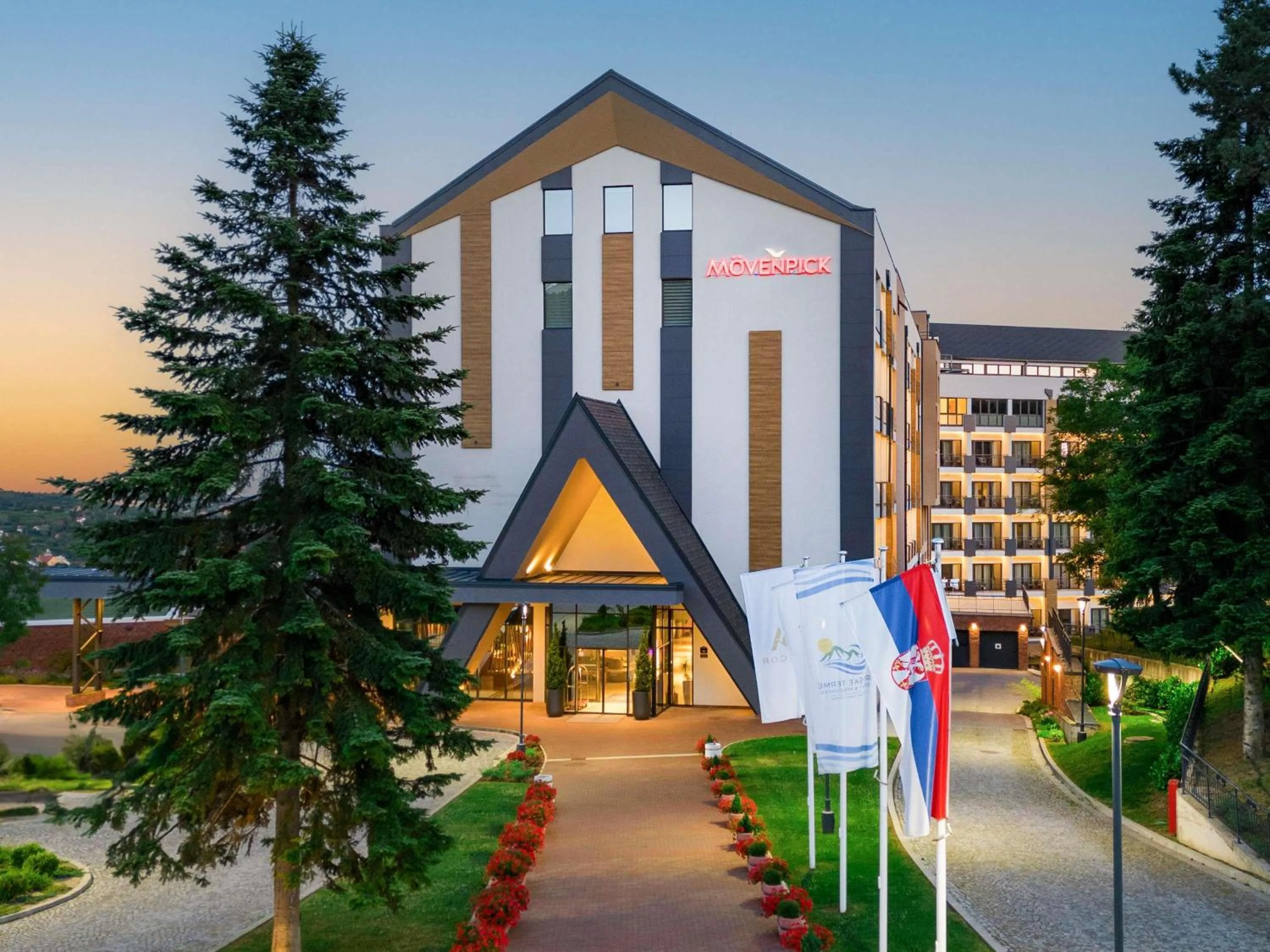 Property building in Movenpick Resort and Spa Fruske Terme