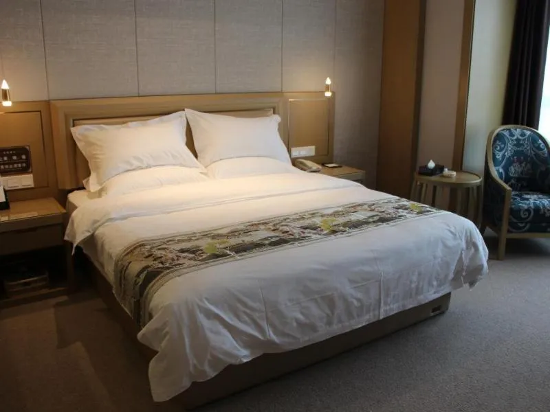 Bed in GreenTree Eastern Shaoxing Keqiao Jindizizaicheng Hotel