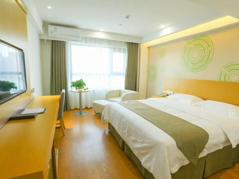 Bed in GreenTree Inn Shangqiu Liangyuan District Suiyang Avenue Hotel