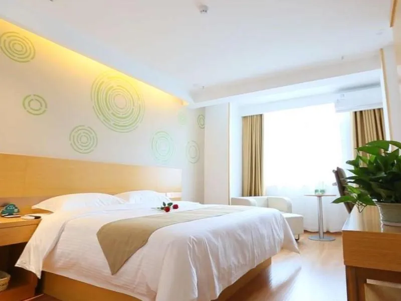 Bed in GreenTree Inn Taizhou Taixing City Xuanbao Town Zhongyang Road Express Hotel