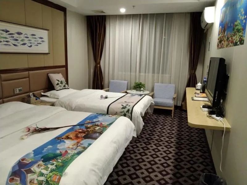 Bed in GreenTree Alliance Xinyang Pingqiao District Nanjing Road Dongyang Hotel