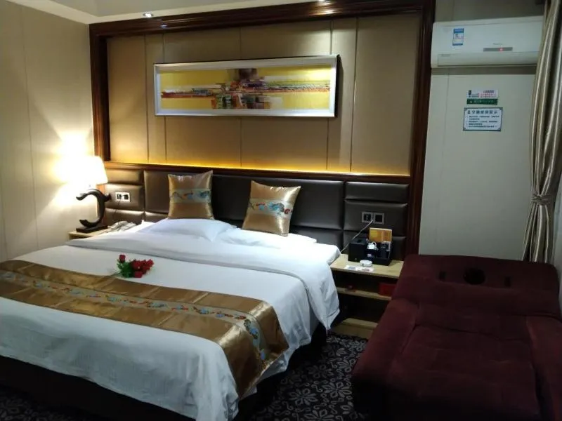 Bed in GreenTree Alliance Xinyang Pingqiao District Nanjing Road Dongyang Hotel
