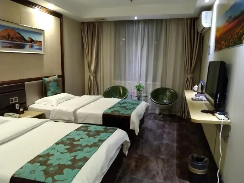 Bed in GreenTree Alliance Xinyang Pingqiao District Nanjing Road Dongyang Hotel