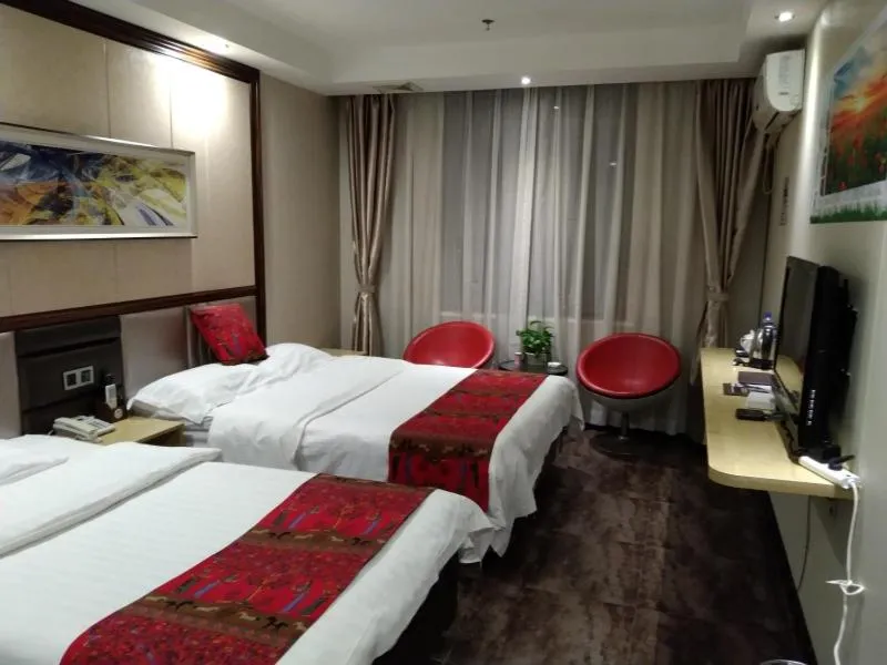 Bed in GreenTree Alliance Xinyang Pingqiao District Nanjing Road Dongyang Hotel