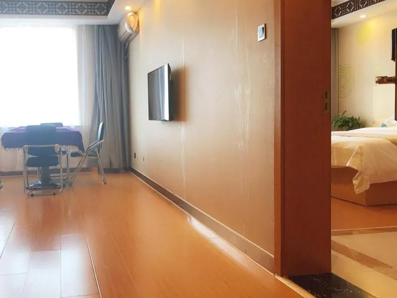Bed in GreenTree Inn Langfang Bazhou City Tangeerli Town Spa Business Hotel