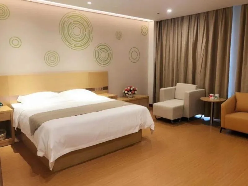 Bed in GreenTree Inn Anyang Neihuang District Zaoxiang Road Hotel