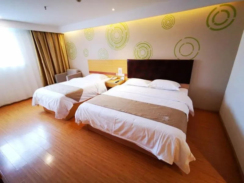 Bed in GreenTree Inn Taizhou Gaogang District Yonganzhou Town Yong'an North Road Express Hotel