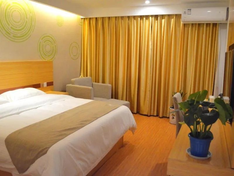Bed in GreenTree Inn Taizhou Gaogang District Yonganzhou Town Yong'an North Road Express Hotel