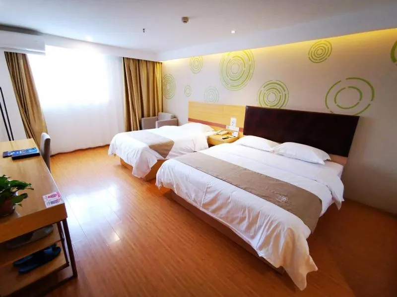 Bed in GreenTree Inn Taizhou Gaogang District Yonganzhou Town Yong'an North Road Express Hotel