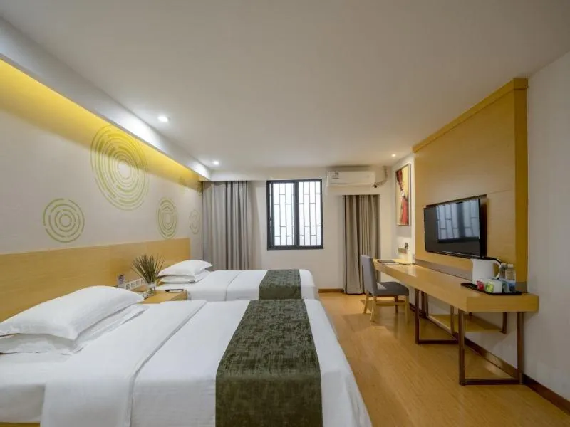Bed in GreenTree Inn Wuxi Yixing Xushe Town Government Express Hotel