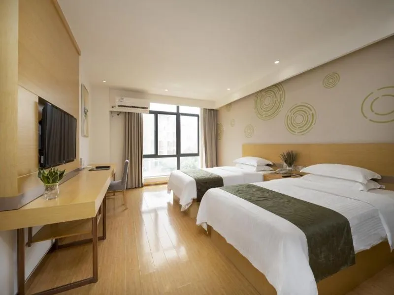 Bed in GreenTree Inn Wuxi Yixing Xushe Town Government Express Hotel