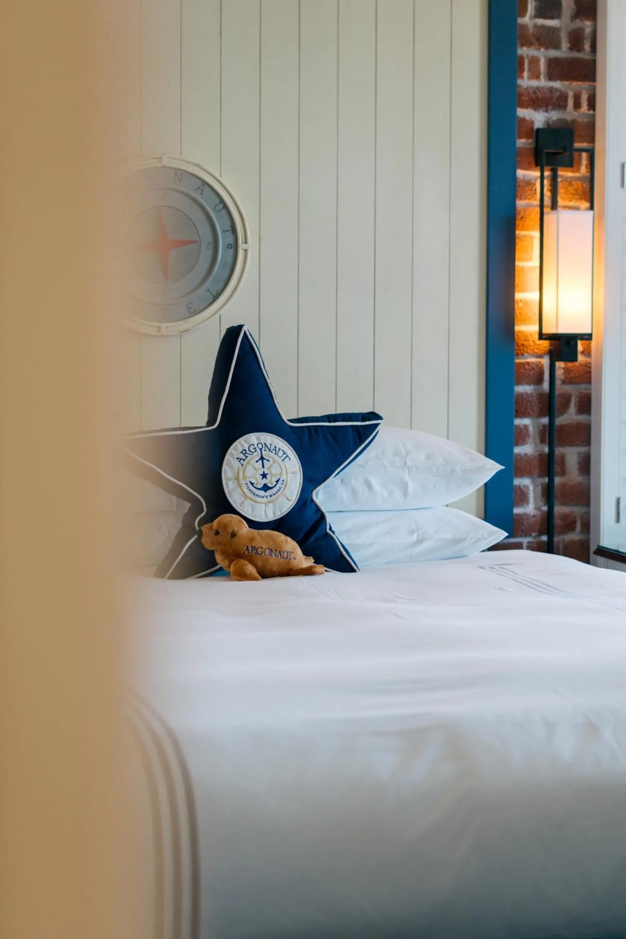 Bed in Argonaut Hotel, a Noble House Hotel