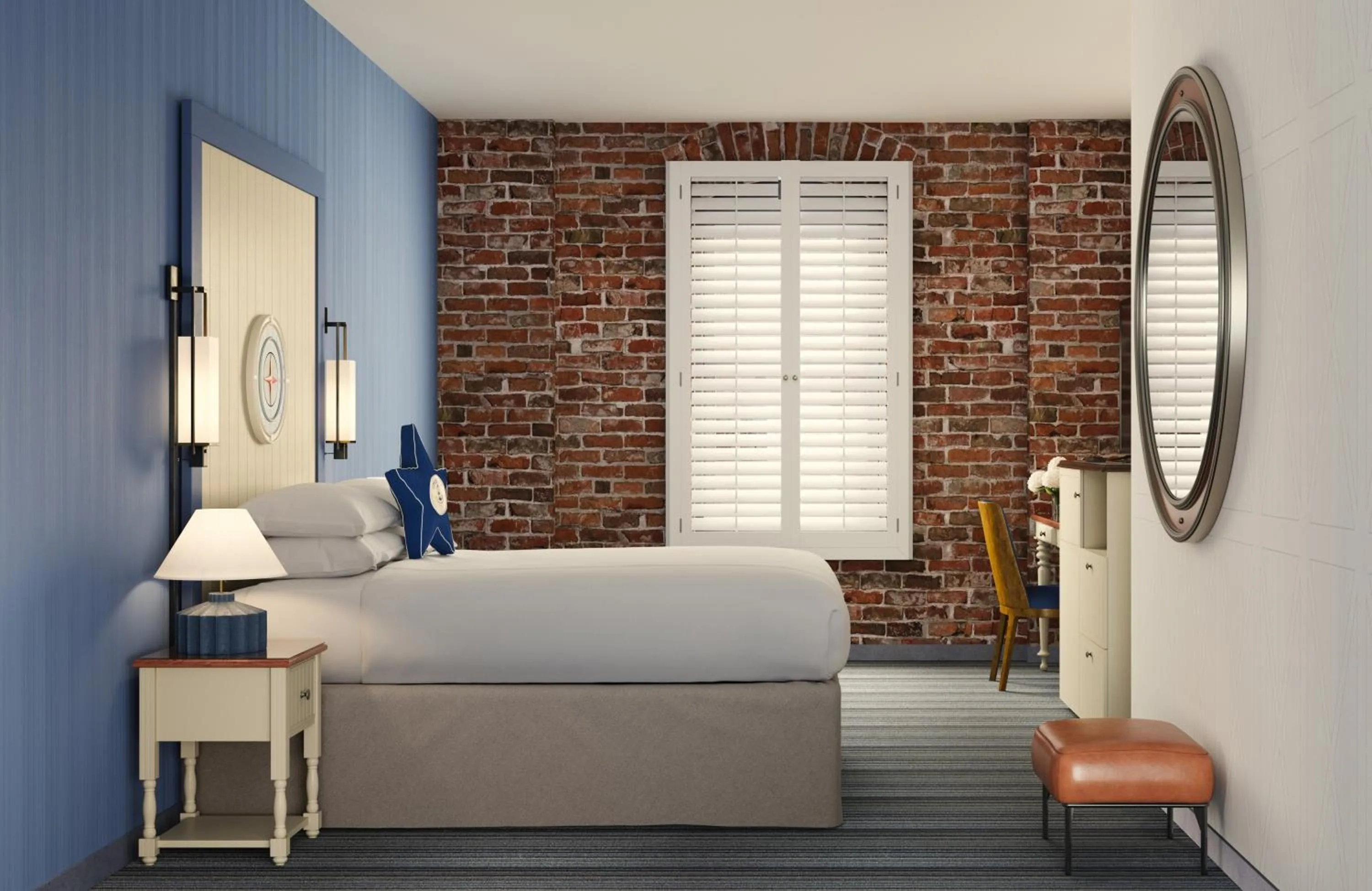 Bedroom, Bed in Argonaut Hotel, a Noble House Hotel