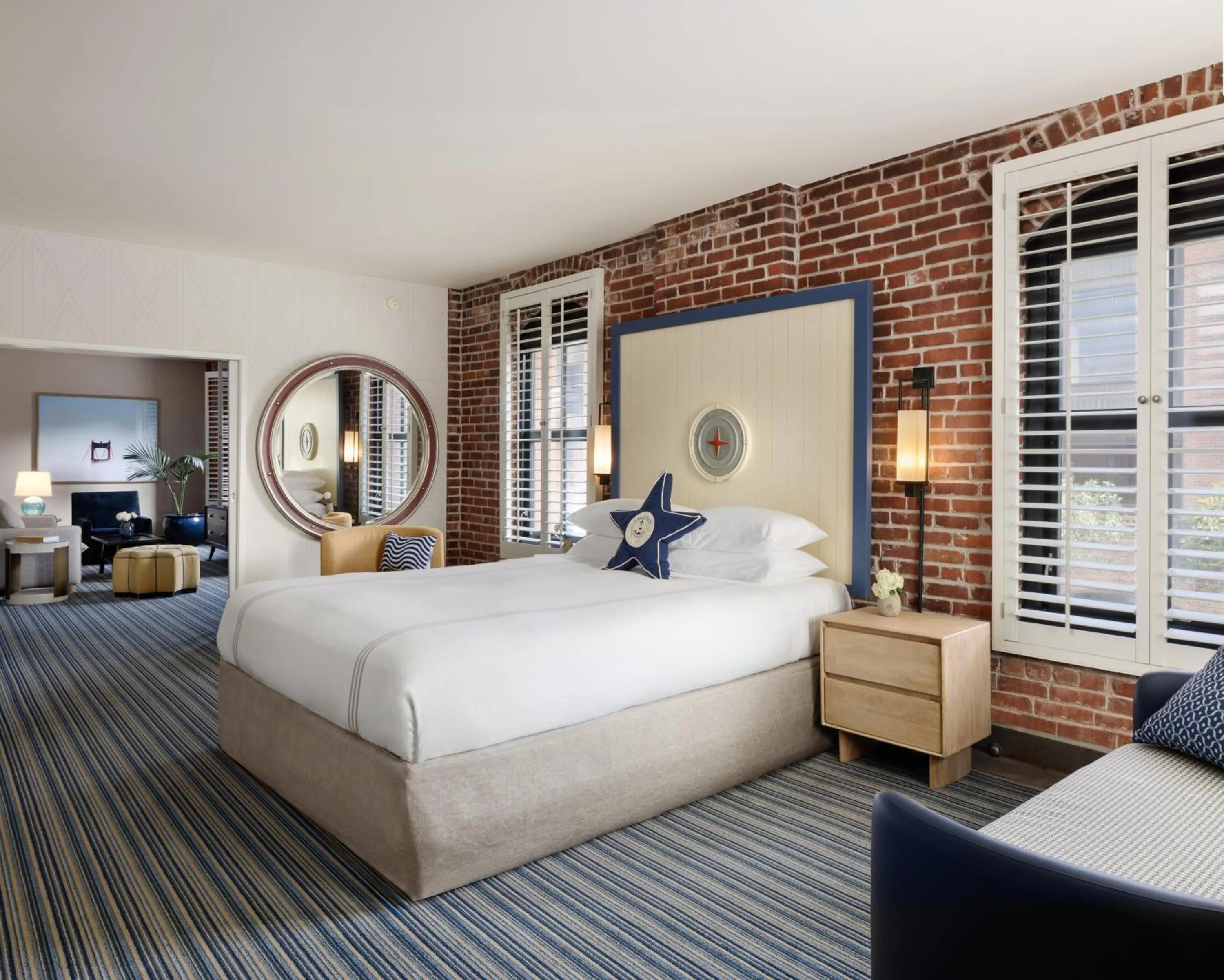 Bedroom, Bed in Argonaut Hotel, a Noble House Hotel