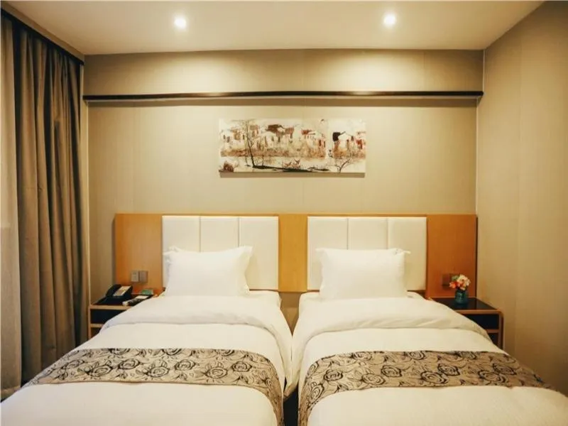 Bed in GreenTree Alliance Shanghai West Shuichan Road Hotel
