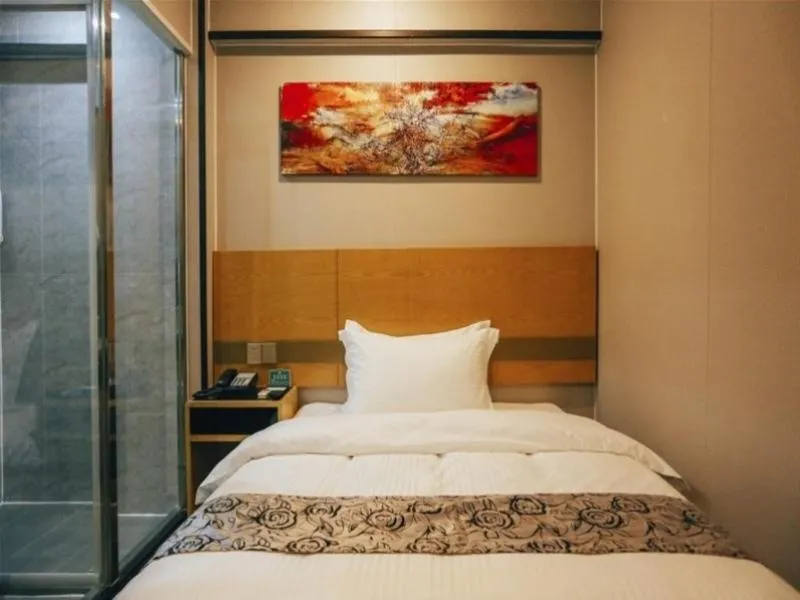 Bed in GreenTree Alliance Shanghai West Shuichan Road Hotel