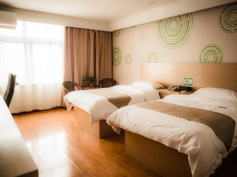 Bed in GreenTree Inn Heze Yucheng County Dongcheng International Business Hotel