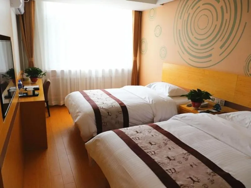 Bed in GreenTree Inn Shenyang Shengjing Hospital Shenyang Liaol Road Business Hotel