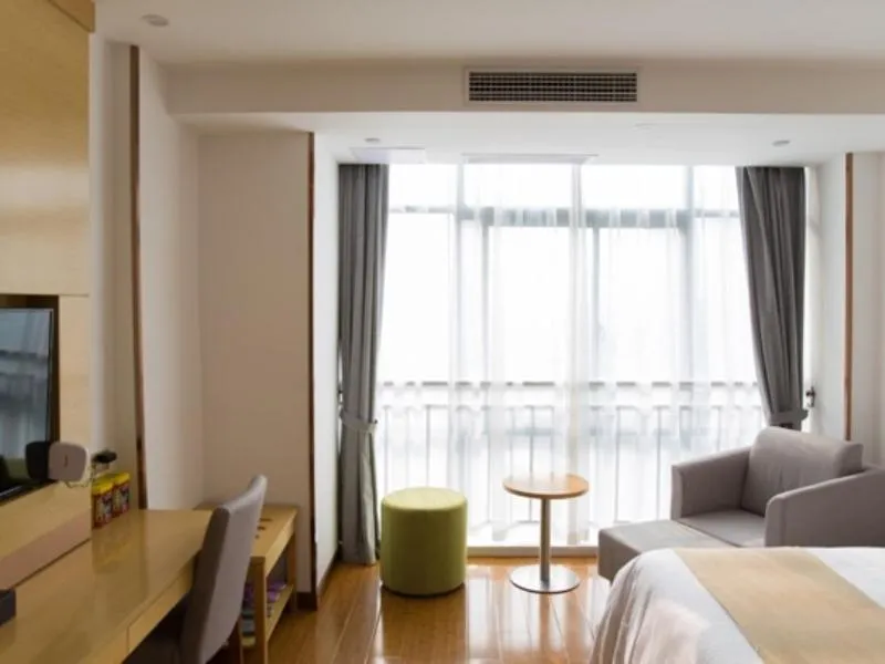 Bed in Greentree Inn Bozhou Lixin District Huishang Market Business Hotel