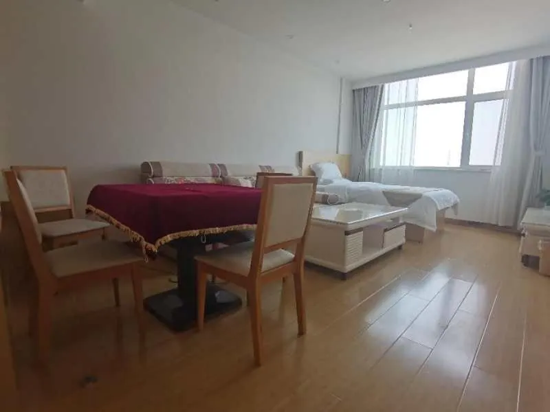 Bed in GreenTree Inn Langfang City Wen'an County Beach Town Anzu Road Business Hotel