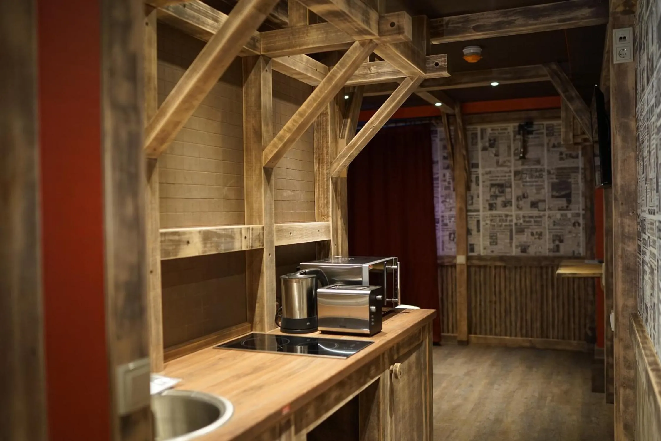 Kitchen or kitchenette in Aparthotel MyCologne