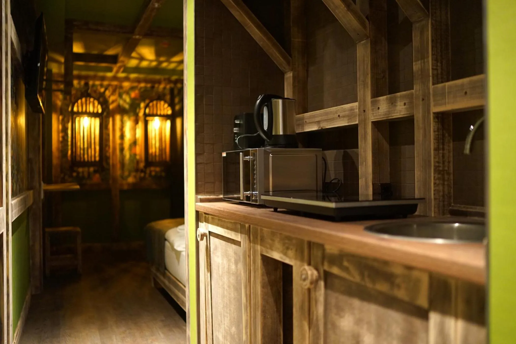 Kitchen or kitchenette in Aparthotel MyCologne